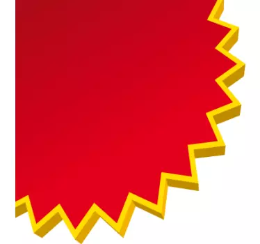 Sticker hoek etalage aanbieding - TenStickers