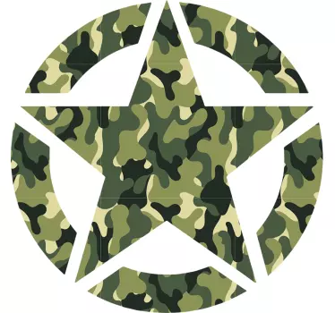 Vrachtwagen sticker militaire sterren - TenStickers
