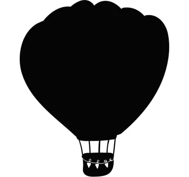 Krijtbord sticker luchtballon - TenStickers