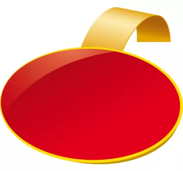 Sticker promotie rode ovaal bedrijven - TenStickers