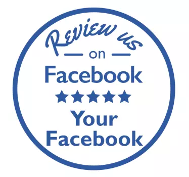 Raamsticker beoordeling Facebook - TenStickers
