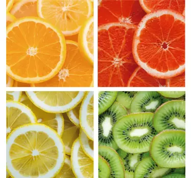 Tegelstickers keuken citrusvruchten - TenStickers