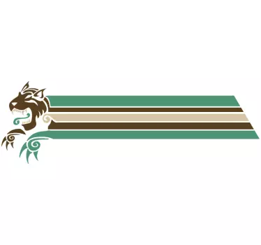 Sticker lijnen voor caravan - TenStickers