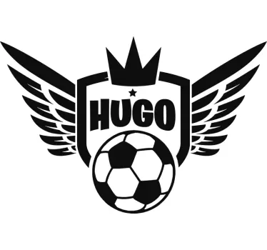 Sticker koning van het voetbal - TenStickers
