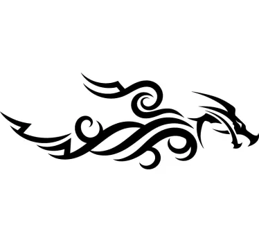 Auto stickers Tribale draak - TenStickers