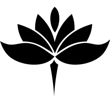 Lotusbloem auto sticker - TenStickers