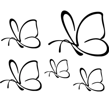 Autosticker vlinders - TenStickers