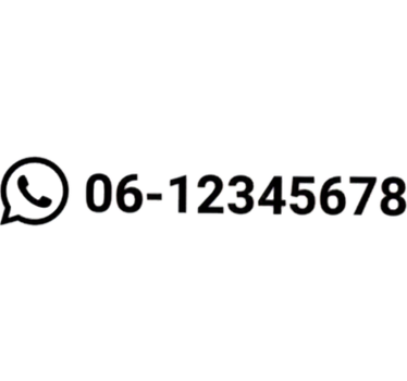 Autosticker met gepersonaliseerd telefoonnummer - TenStickers
