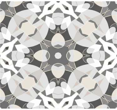 Raamsticker geometrisch illusie vierkant patroon - TenStickers