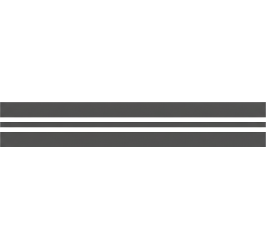 Raamsticker donkergrijze horizontale strepen - TenStickers
