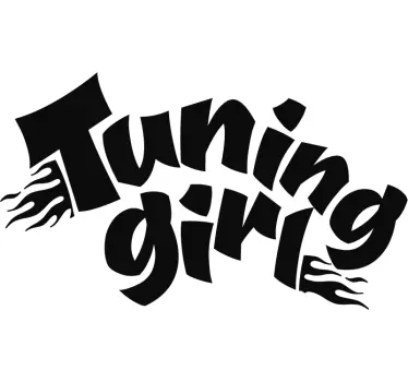 Auto stickers Tuning meisje - TenStickers