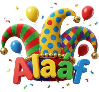Etalage sticker kleurrijk 3d alaaf ontwerp - TenStickers