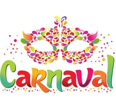 Etalage sticker kleurrijke feestelijke carnaval kunst - TenStickers