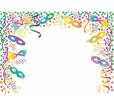 Etalage sticker kleurrijk confetti frame - TenStickers