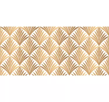 Bed hoofdbord stickers Geometrisch blad - TenStickers