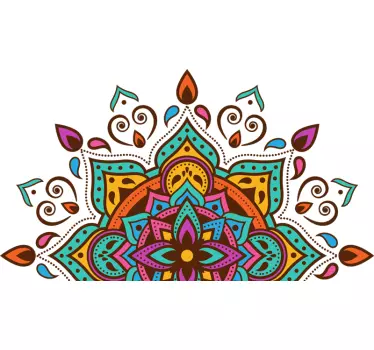 Geometrische mandala sticker - TenStickers