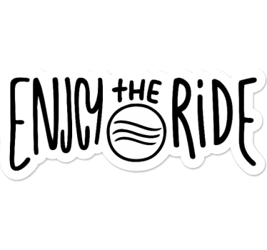 Caravan sticker geniet van de rit - TenStickers
