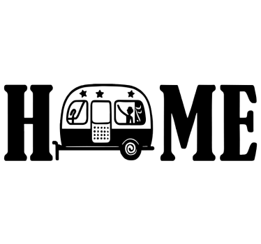 Caravan sticker home camper - TenStickers