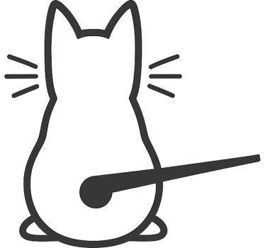 Autosticker kat met bewegende staart - TenStickers