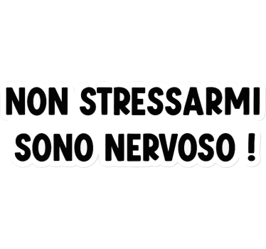 Autosticker stress me niet - TenStickers