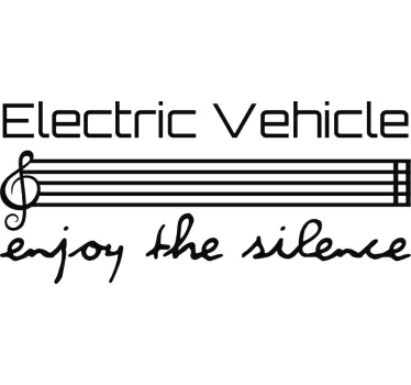 Sticker voor elektrische voertuigen - TenStickers