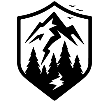 Fiets sticker timberline trail skin - TenStickers