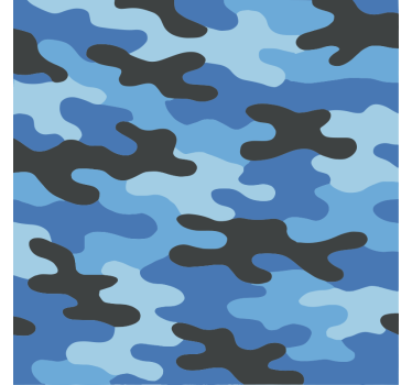 Fiets sticker oceaanblauw patroon - TenStickers