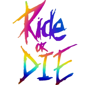 Fiets sticker ride or die tekst - TenStickers