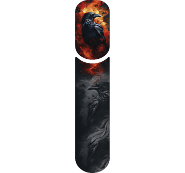 Fiets sticker raven vuur wrap - TenStickers