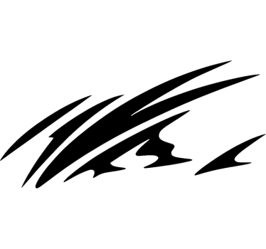 Autosticker eenvoudig tribaal ontwerp - TenStickers