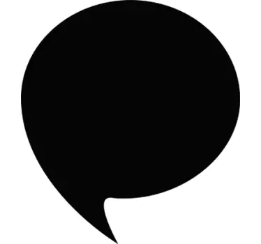 Krijtbord sticker tekstwolkje - TenStickers