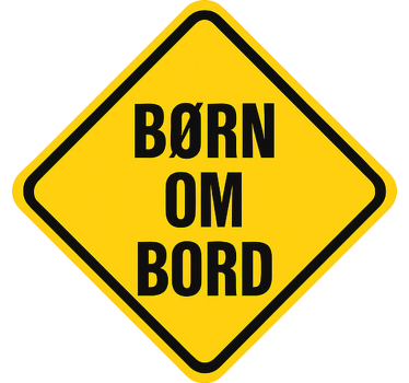 Fiets sticker geboren aan boord - TenStickers