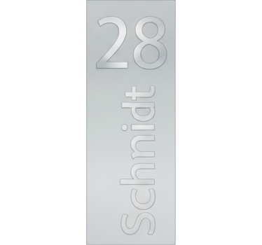 Raamsticker modern entree adres - TenStickers