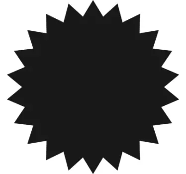Sticker zon krijsticker - TenStickers