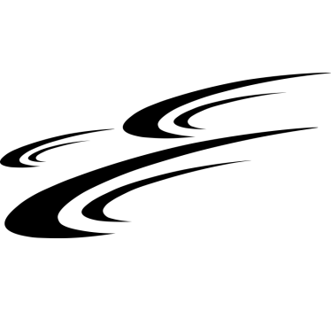 Caravan sticker aero dynamische snelheid - TenStickers