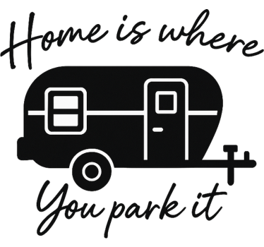 Caravan sticker sweet home camper - TenStickers