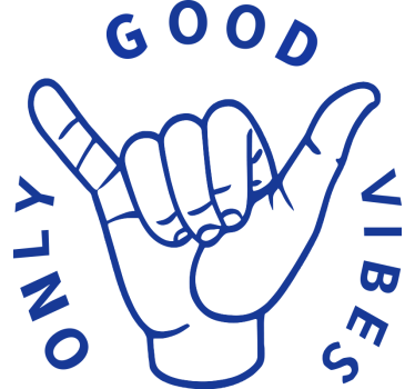 Caravan sticker alleen goede vibes tekst - TenStickers