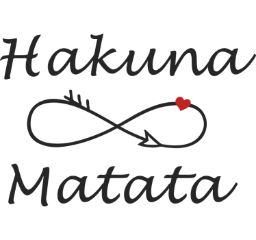Caravan sticker hakuna matata tekst - TenStickers