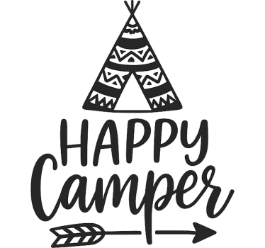 Caravan sticker boho stijl tipi - TenStickers