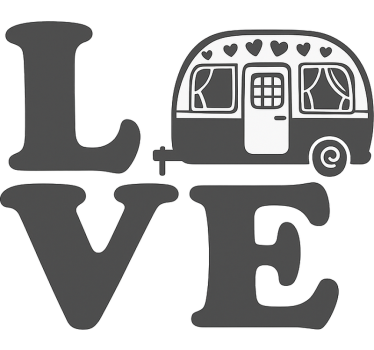 Caravan sticker sweetheart reis liefde - TenStickers