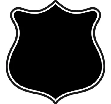 Krijtbord sticker verkeersbord Interstate - TenStickers
