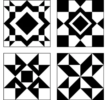 Tegelstickers keuken geometrisch - TenStickers