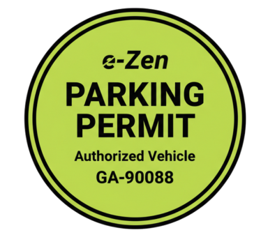 Autosticker gepersonaliseerd parkeerbord - TenStickers