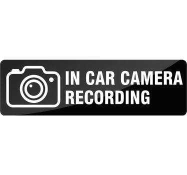 Autosticker in auto camera opname - TenStickers