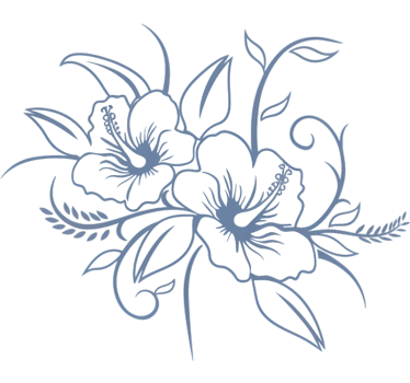 Autosticker bloeiende hibiscus bloem - TenStickers