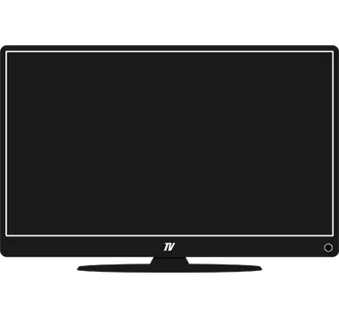 Krijtbord sticker televisiescherm - TenStickers