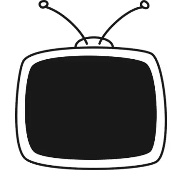 Krijtbord sticker tv - TenStickers