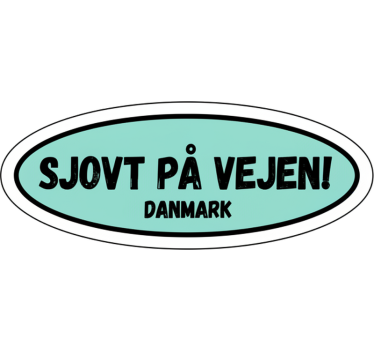 Autosticker eigenzinnige deense wegtag - TenStickers