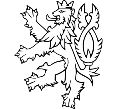 Autosticker 2-tailed gekroonde leeuw - TenStickers