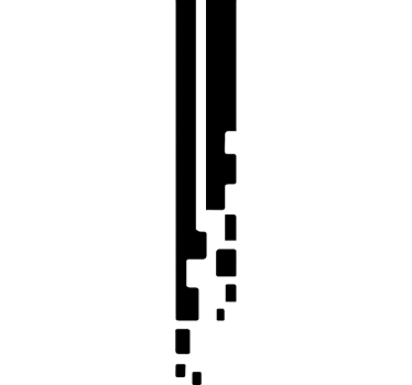 Autosticker pixel racestrepen - TenStickers
